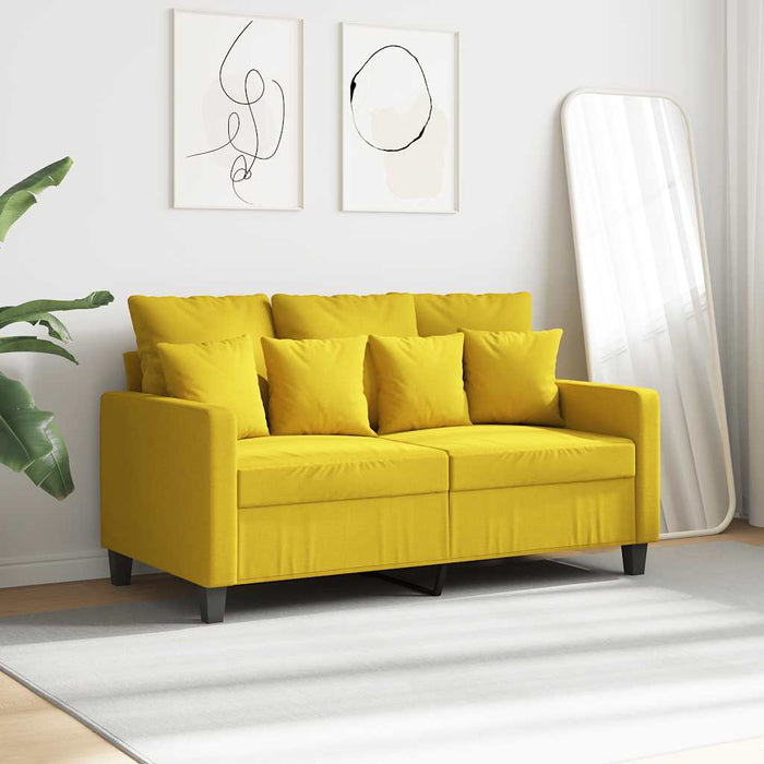 Canapea cu 2 locuri, galben deschis, 120 cm, material textil - WALTI WALTI