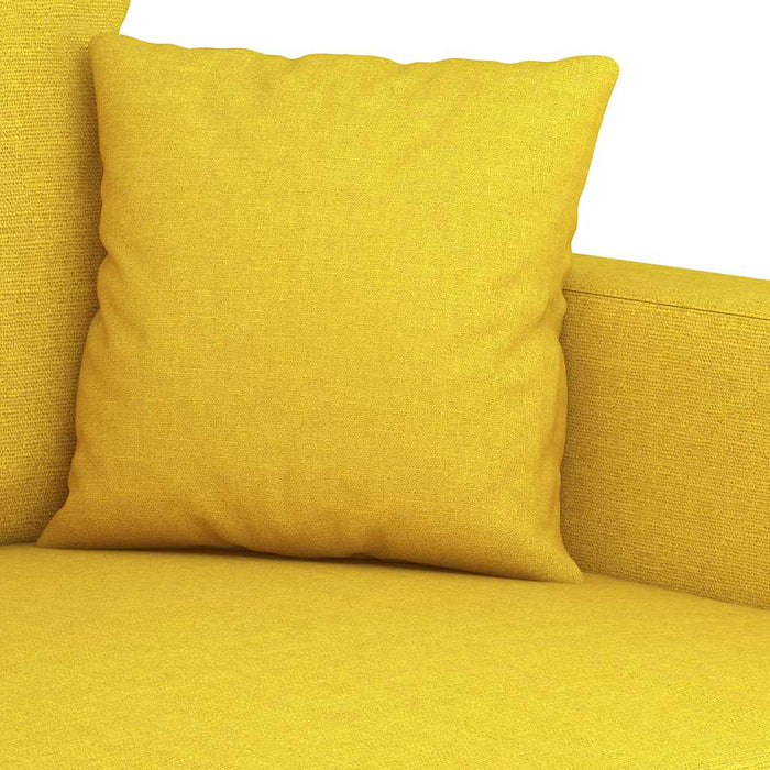Canapea cu 2 locuri, galben deschis, 120 cm, material textil - WALTI WALTI