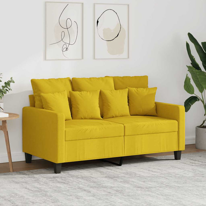 Canapea cu 2 locuri, galben deschis, 120 cm, material textil - WALTI WALTI