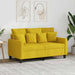 Canapea cu 2 locuri, galben deschis, 120 cm, material textil - WALTI WALTI