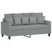 Canapea cu 2 locuri, gri deschis, 140 cm, material textil - WALTI WALTI