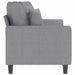 Canapea cu 2 locuri, gri deschis, 140 cm, material textil - WALTI WALTI