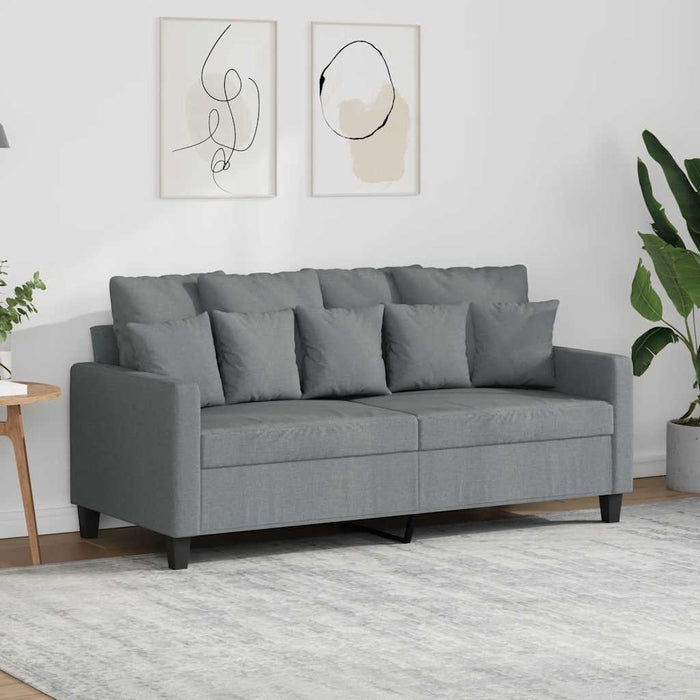 Canapea cu 2 locuri, gri deschis, 140 cm, material textil - WALTI WALTI