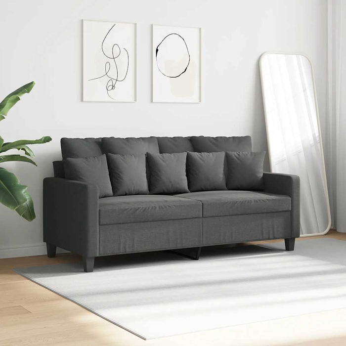 Canapea cu 2 locuri, gri închis, 140 cm, material textil - WALTI WALTI