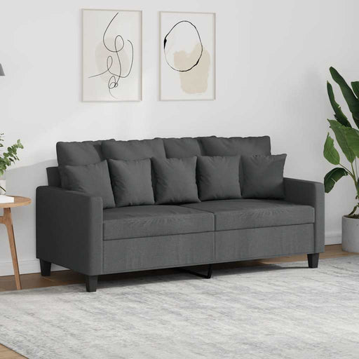 Canapea cu 2 locuri, gri închis, 140 cm, material textil - WALTI WALTI