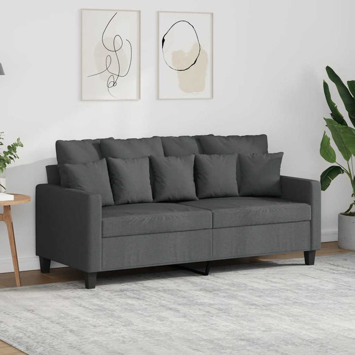 Canapea cu 2 locuri, gri închis, 140 cm, material textil - WALTI WALTI