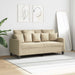 Canapea cu 2 locuri, crem, 140 cm, material textil - WALTI WALTI