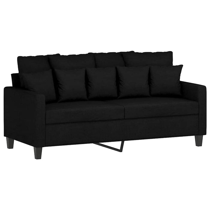 Canapea cu 2 locuri, negru, 140 cm, material textil - WALTI WALTI