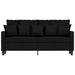 Canapea cu 2 locuri, negru, 140 cm, material textil - WALTI WALTI