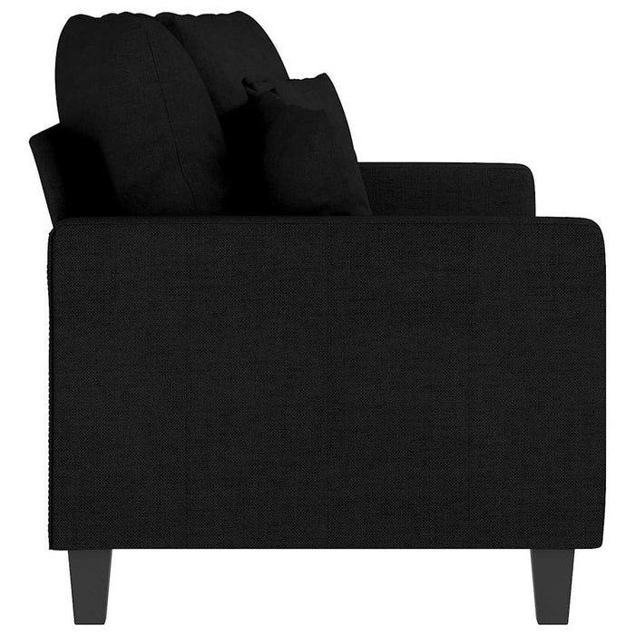 Canapea cu 2 locuri, negru, 140 cm, material textil - WALTI WALTI