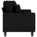 Canapea cu 2 locuri, negru, 140 cm, material textil - WALTI WALTI