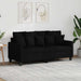 Canapea cu 2 locuri, negru, 140 cm, material textil - WALTI WALTI