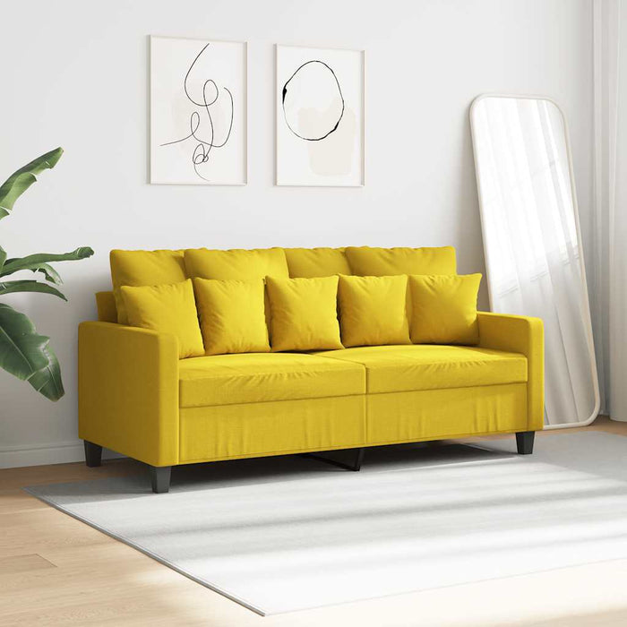 Canapea cu 2 locuri, galben deschis, 140 cm, material textil - WALTI WALTI