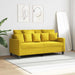 Canapea cu 2 locuri, galben deschis, 140 cm, material textil - WALTI WALTI