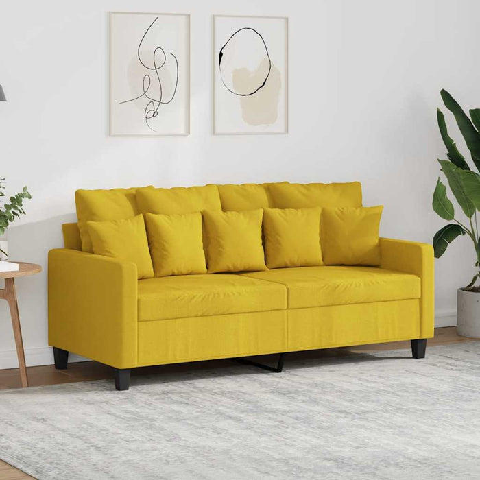 Canapea cu 2 locuri, galben deschis, 140 cm, material textil - WALTI WALTI