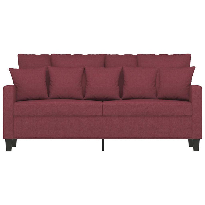 Canapea cu 2 locuri, roșu vin, 140 cm, material textil - WALTI WALTI