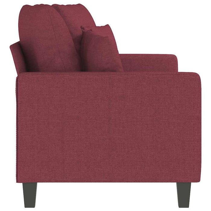 Canapea cu 2 locuri, roșu vin, 140 cm, material textil - WALTI WALTI