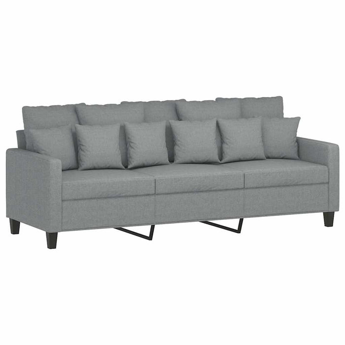Canapea cu 3 locuri, gri deschis, material 180CM textil - WALTI WALTI