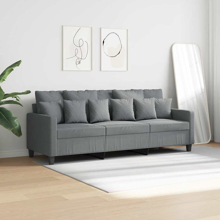 Canapea cu 3 locuri, gri deschis, material 180CM textil - WALTI WALTI