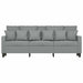 Canapea cu 3 locuri, gri deschis, material 180CM textil - WALTI WALTI