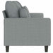Canapea cu 3 locuri, gri deschis, material 180CM textil - WALTI WALTI