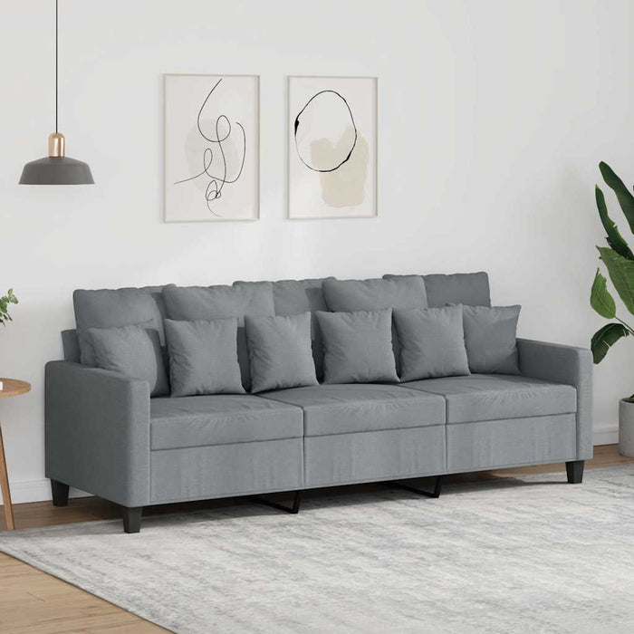 Canapea cu 3 locuri, gri deschis, material 180CM textil - WALTI WALTI