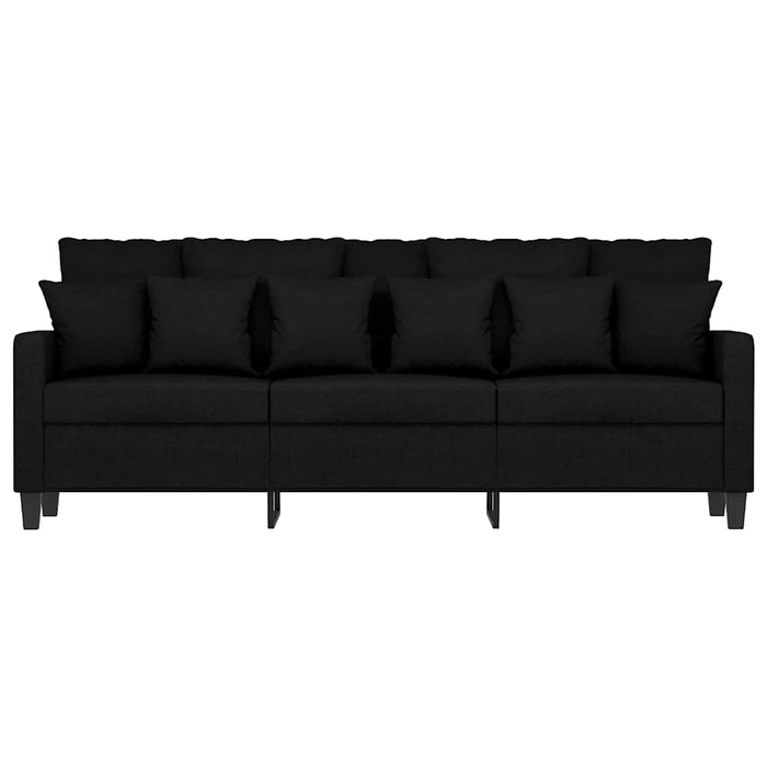 Canapea cu 3 locuri, negru, 180 cm, material textil - WALTI WALTI
