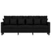 Canapea cu 3 locuri, negru, 180 cm, material textil - WALTI WALTI