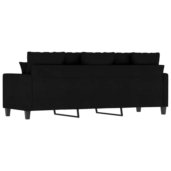 Canapea cu 3 locuri, negru, 180 cm, material textil - WALTI WALTI