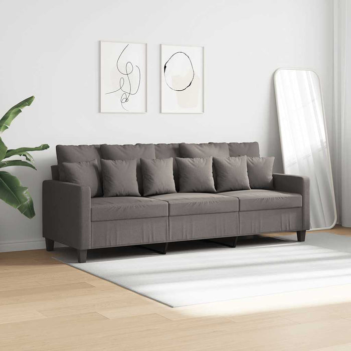 Canapea cu 3 locuri, taupe, 180 cm, material textil WALTI