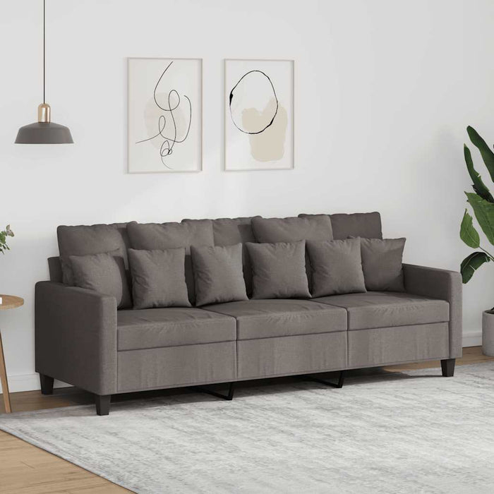 Canapea cu 3 locuri, taupe, 180 cm, material textil WALTI