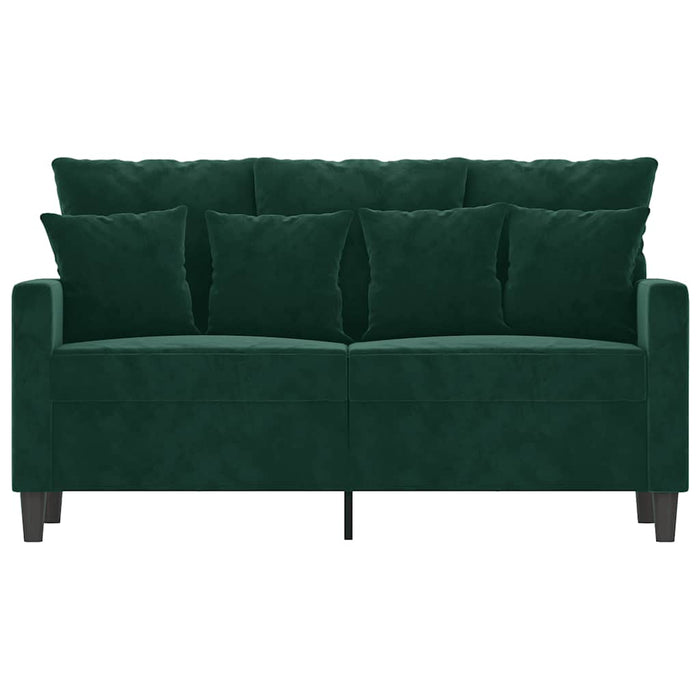 Canapea cu 2 locuri, verde închis, 120 cm, catifea - WALTI WALTI