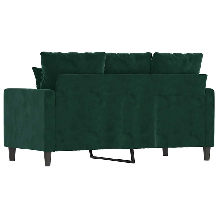 Canapea cu 2 locuri, verde închis, 120 cm, catifea - WALTI WALTI