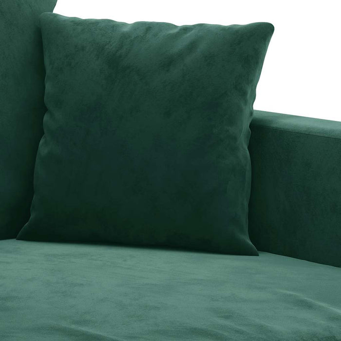 Canapea cu 2 locuri, verde închis, 120 cm, catifea - WALTI WALTI