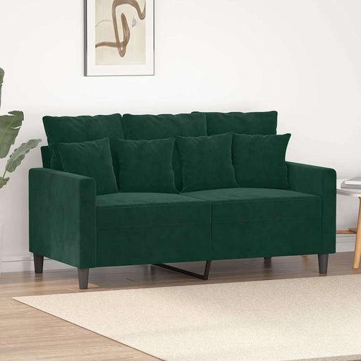 Canapea cu 2 locuri, verde închis, 120 cm, catifea - WALTI WALTI