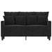 Canapea cu 2 locuri, negru, 120 cm, catifea - WALTI WALTI