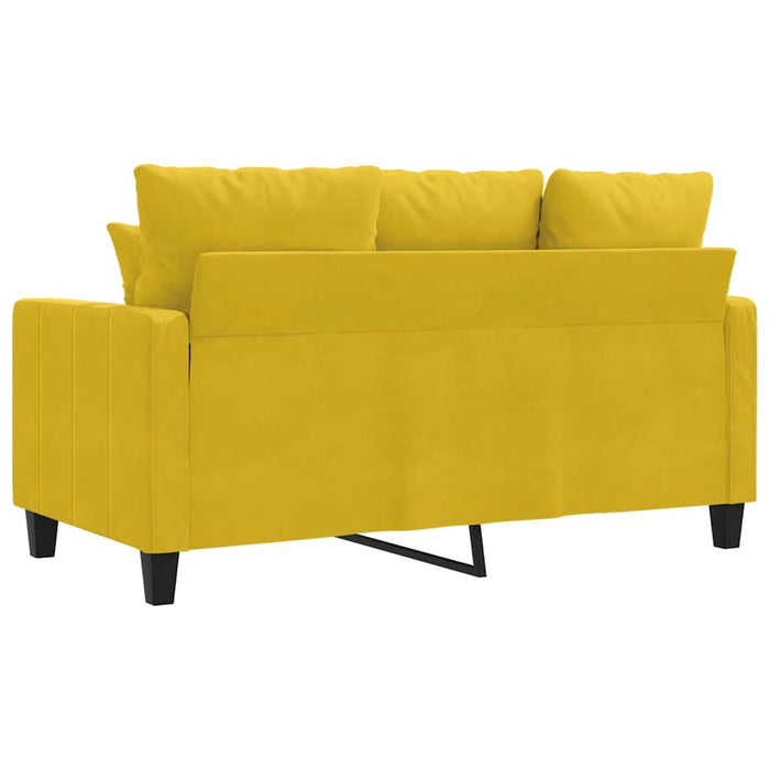 Canapea cu 2 locuri, galben, 120 cm, catifea - WALTI WALTI