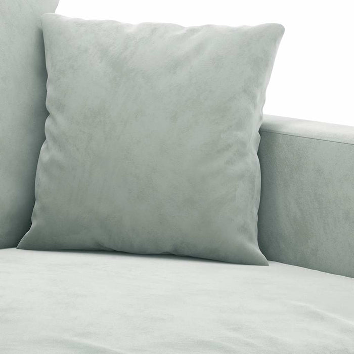 Canapea cu 2 locuri, gri deschis, 140 cm, catifea WALTI