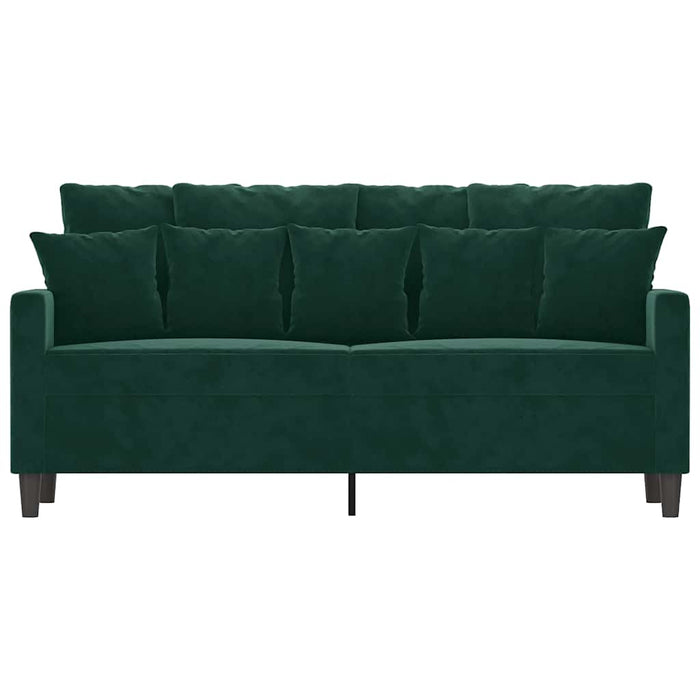 Canapea cu 2 locuri, verde închis, 140 cm, catifea - WALTI WALTI