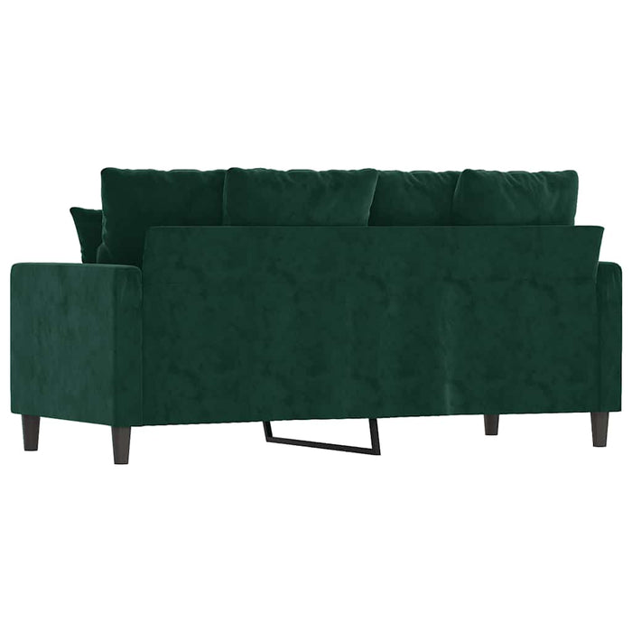 Canapea cu 2 locuri, verde închis, 140 cm, catifea - WALTI WALTI