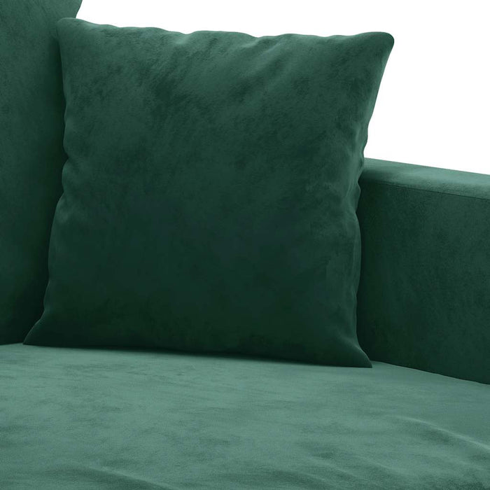 Canapea cu 2 locuri, verde închis, 140 cm, catifea - WALTI WALTI