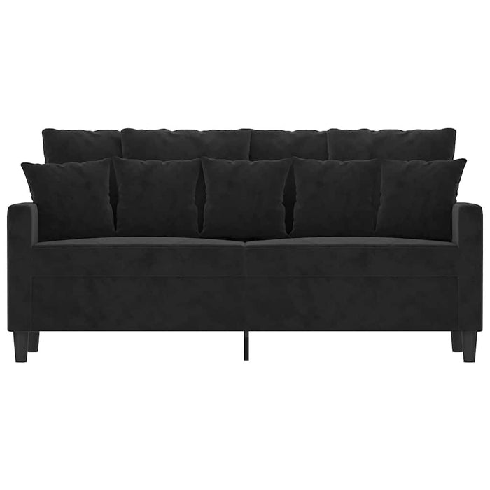 Canapea cu 2 locuri, negru, 140 cm, catifea - WALTI WALTI