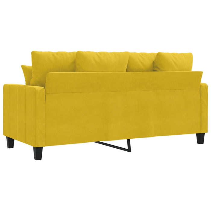 Canapea cu 2 locuri, galben, 140 cm, catifea - WALTI WALTI