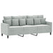 Canapea cu 3 locuri, gri deschis, material 180CM catifea - WALTI WALTI