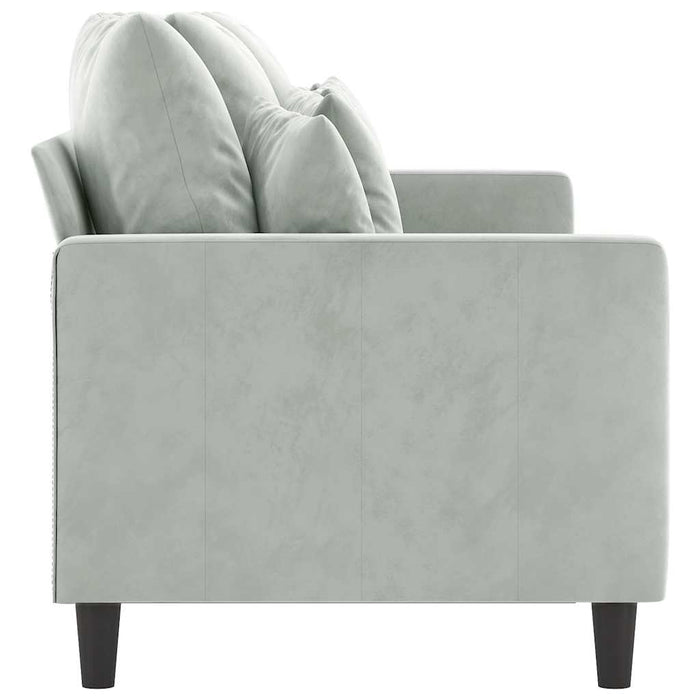 Canapea cu 3 locuri, gri deschis, material 180CM catifea - WALTI WALTI