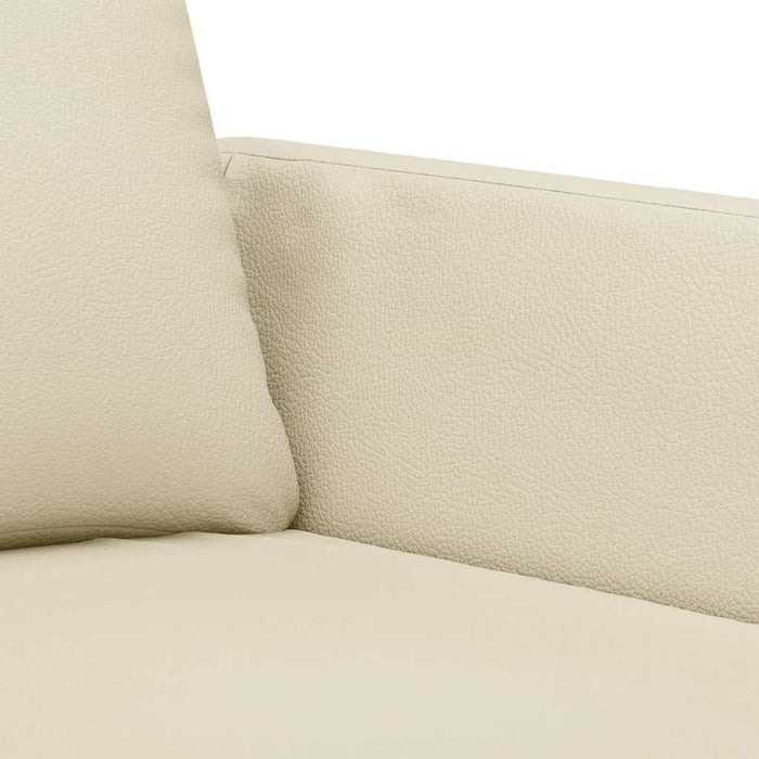 Canapea de o persoană, crem, 60 cm, piele ecologică - WALTI WALTI