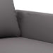 Canapea de o persoană, gri, 60 cm, piele ecologică - WALTI WALTI