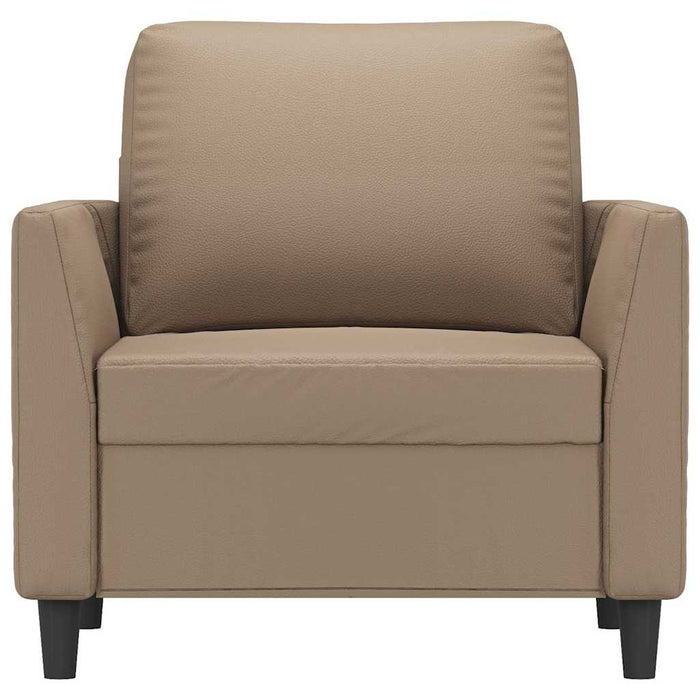 Canapea de o persoană, cappuccino, 60 cm, piele ecologică - WALTI WALTI