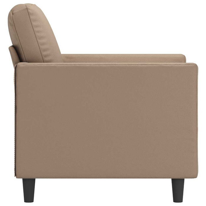Canapea de o persoană, cappuccino, 60 cm, piele ecologică - WALTI WALTI