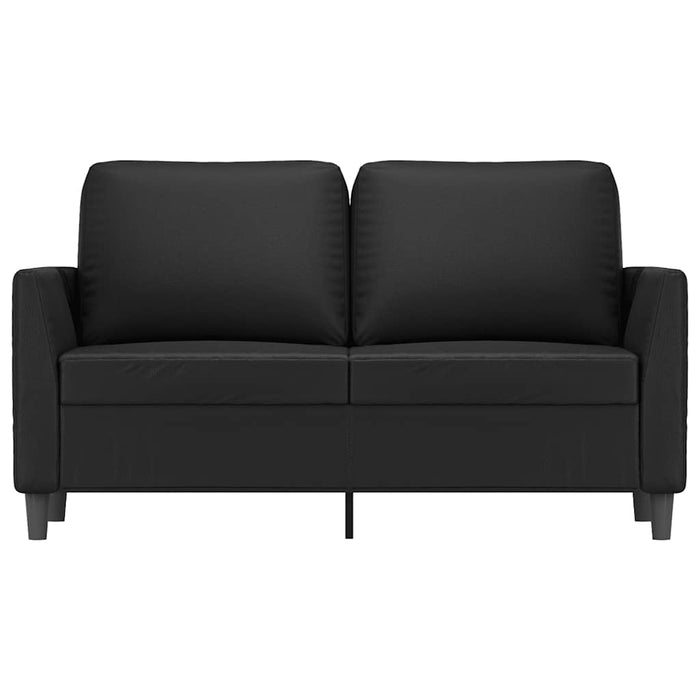 Canapea cu 2 locuri, negru, 120 cm, piele ecologică - WALTI WALTI